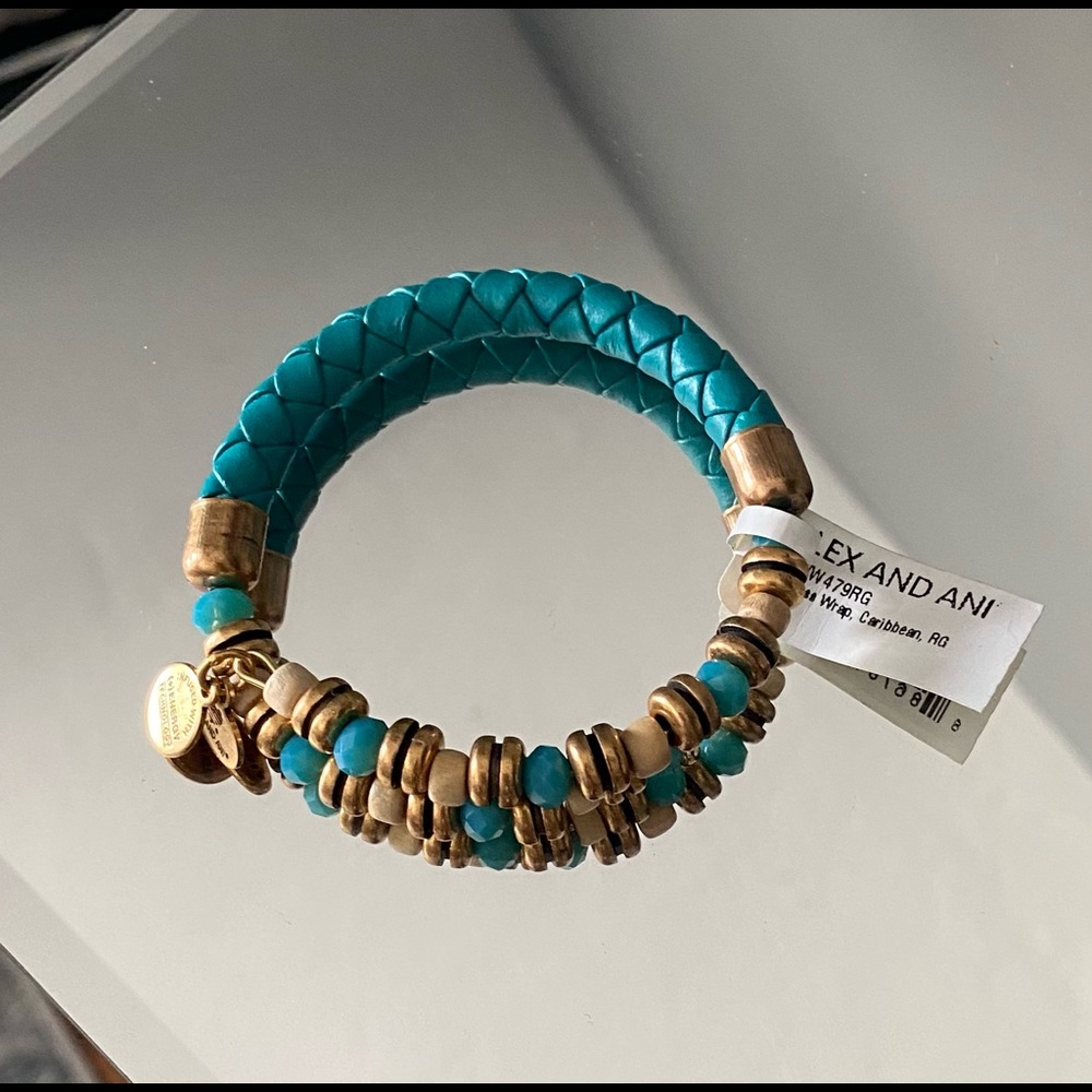 Alex and Ani turquoise wrap bracelet